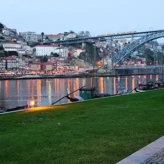 cais da ribeira e ponte luis i from gaia 2