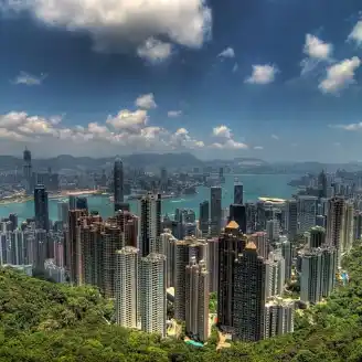 vista di hong kong da victoria peak