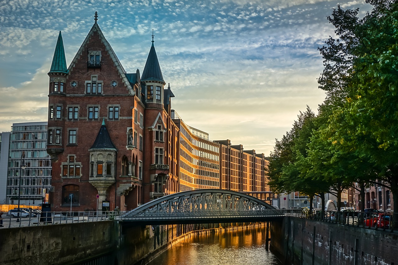 amburgo speicherstadt canale case