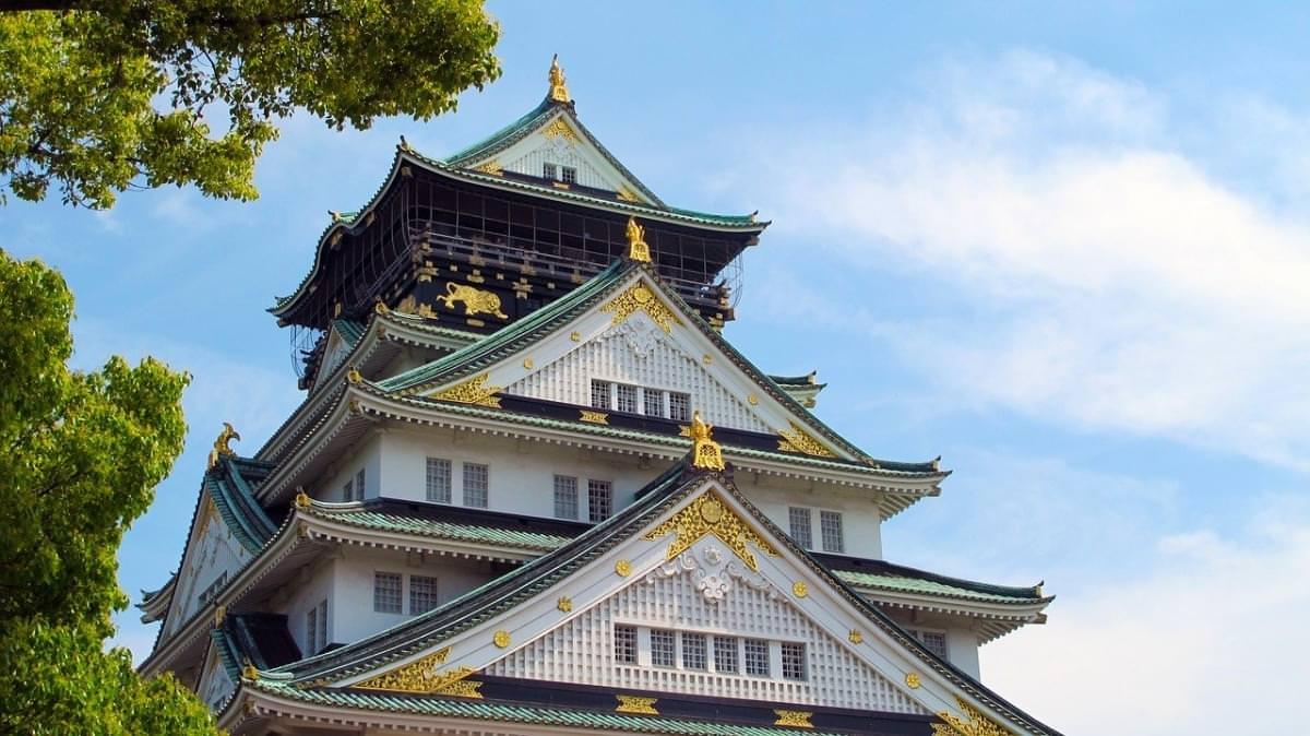 castello di osaka giappone cinque