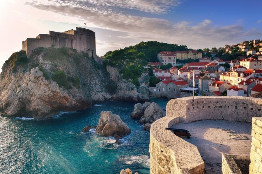 croazia dubrovnic panorama sul mare
