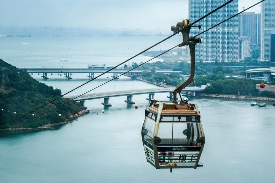 funivia per l isola di lantau di hong kong