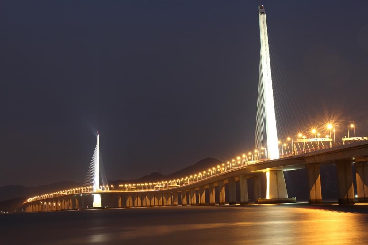 la notte ponte shenzhen bay bridge 1