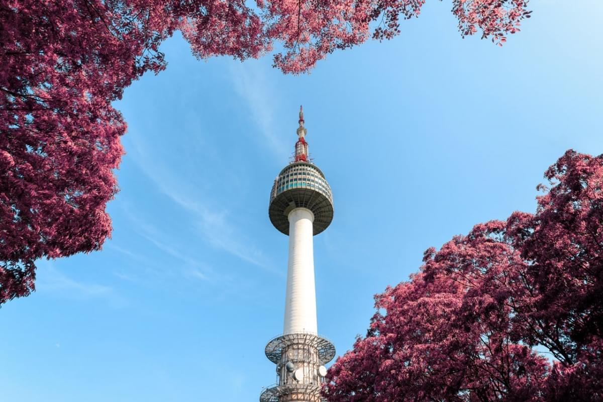 low angle photo of n seoul tower