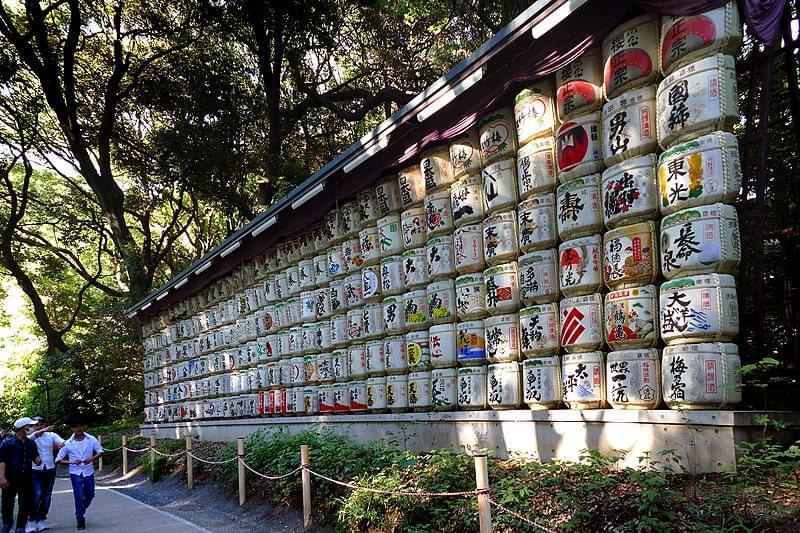 meiji jingu shrine saki barrels 27915377617