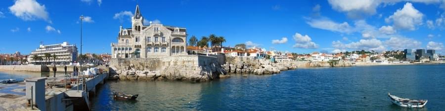 panorama porto di cascais portogallo
