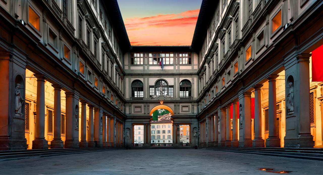 piazzale degli uffizi florence sunrise italy 2
