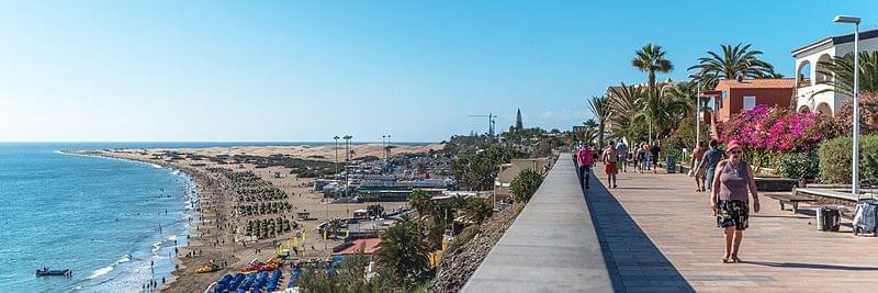 playa del ingles paseo