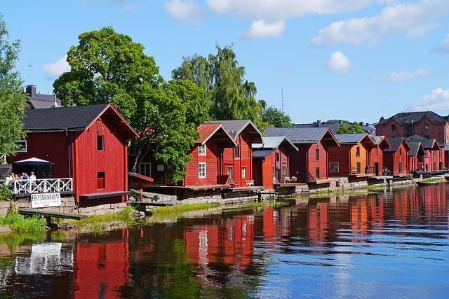 porvoo case in legno del centro