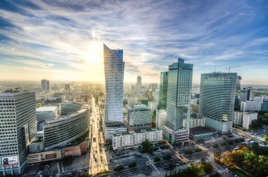 skyline di varsavia