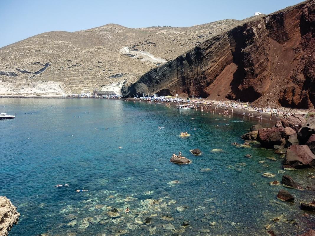 spiaggia rossa santorini grecia 1