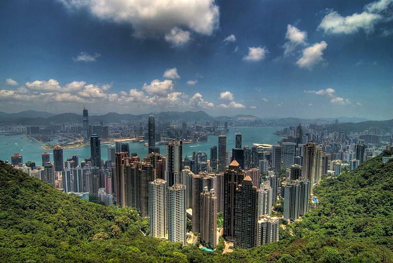 vista di hong kong da victoria peak